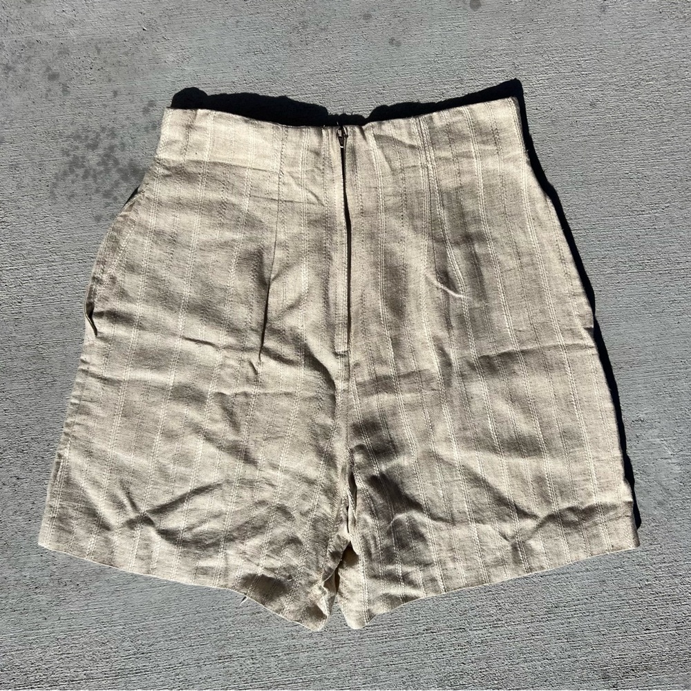Vintage GSL cotton shorts Women Size M High rise tan